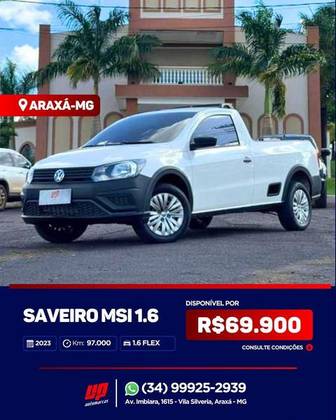 VOLKSWAGEN SAVEIRO 1.6 MSI ROBUST CS 8V FLEX 2P MANUAL